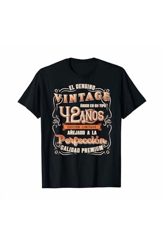 Mens Playera Cumpleaã±Os 42 42Nd Birthday Gift For Men In Spanish T-Shirt Unisex S To 5XL