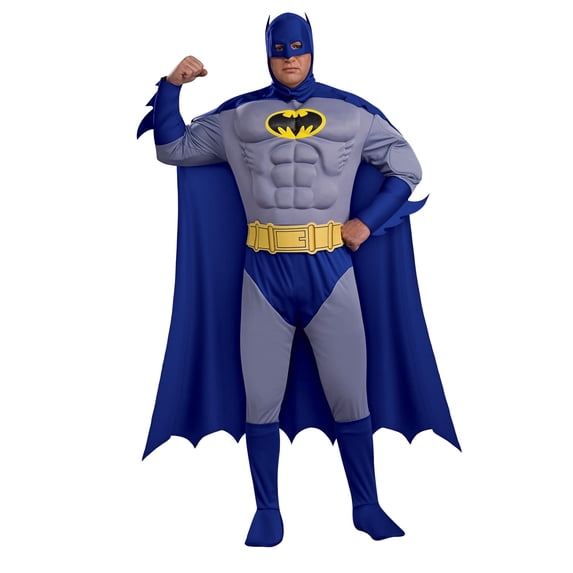 Batman: The Brave and the Bold Batman Deluxe Muscle Chest Costume for Adults by Rubies, Men's 2X