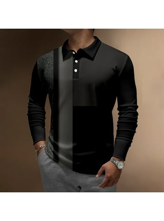 T shirt with collar and hot sale full sleeves