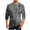 thumbnail image 1 of Mens Plus Size Long Sleeve Hiphop Tees Trendy Designer 3D Printed Graphic T Shirts Crewneck Slim Fit Casual T-Shirts, 1 of 4