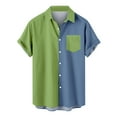 thumbnail image 1 of Mens Plus Size Shirts Clearance Men Casual Non-positioning Printing Buttons Beach Turndown Short Sleeve Shirt Blouse, 1 of 6