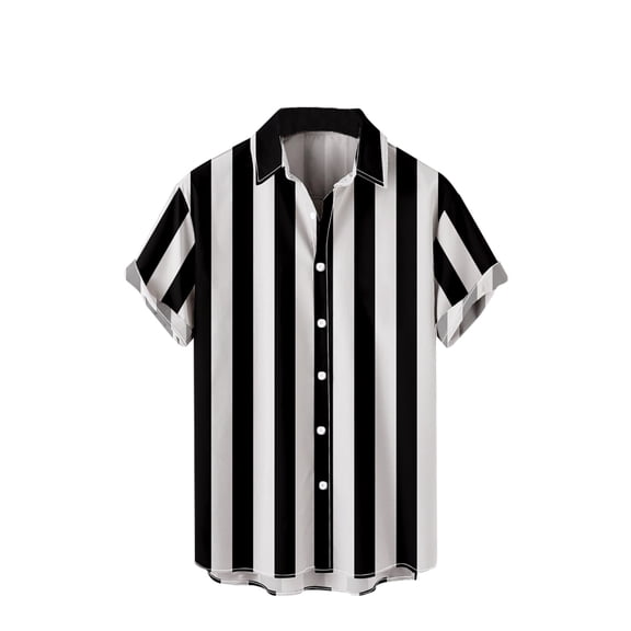 Mens Plus Size Shirts Clearance Men's Summer Fashion Hawaiian Style Short Sleeve Casual Shirts