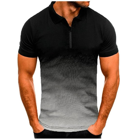 Mens Plus Size Shirts Men Short Sleeve Printing Turndown Pullover T Shirt Blouse
