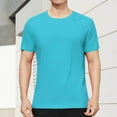 thumbnail image 1 of Mens Plus Size Shirts Short Sleeve Round Neck Sports Tops Stretch Athletic Basic Tee for Workout Gym Running Casual Active Wear T Shirt, 1 of 6