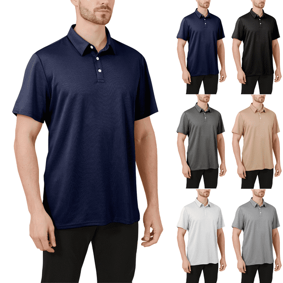 Mens Plus Size Shirts Short Sleeve Summer Solid Color Lightweight Business Casual Daily Collared Shirt for Men,Sizes S-5XL
