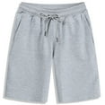thumbnail image 1 of Mens Plus Size Shorts Drawstring Elastic Waist Athletic Shorts Solid Color Casual Outdoor Beach Hiking Work Travel Running Shorts, 1 of 3