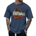 thumbnail image 1 of Mens Plus Size T-Shirts Football Printed Crew Neck Short Sleeved T Shirts Graphic Tees Fashion Versatile Pullover Tshirt, 1 of 3