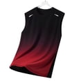 thumbnail image 1 of Mens Plus Size Tank Tops Summer Vacation Muscle Top Gradient Sleeveless Shirts Crew Neck Tee Tops Breathable Workout Gym Tank Tops M-5XL, 1 of 7