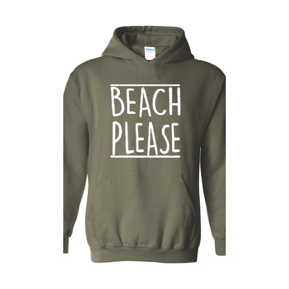 Mens Plus Sweatshirts and Hoodies - Beach Please