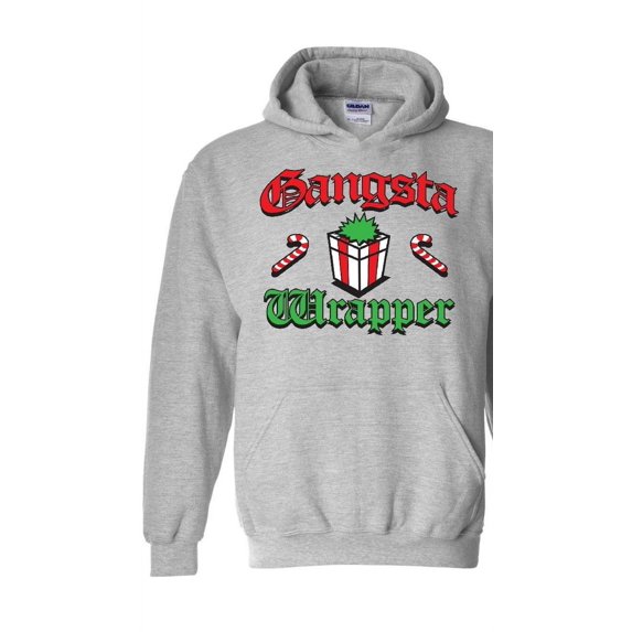 Mens Plus Sweatshirts and Hoodies - Christmas Wrapper