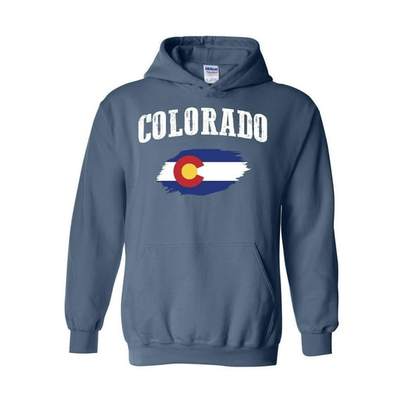 Mens Plus Sweatshirts and Hoodies - Colorado Flag