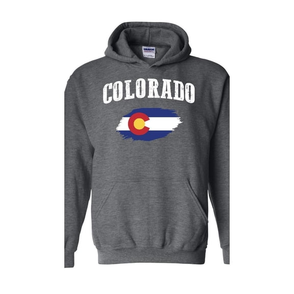 Mens Plus Sweatshirts and Hoodies - Colorado Flag
