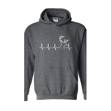 Mens Plus Sweatshirts and Hoodies - Deer Heartbeat
