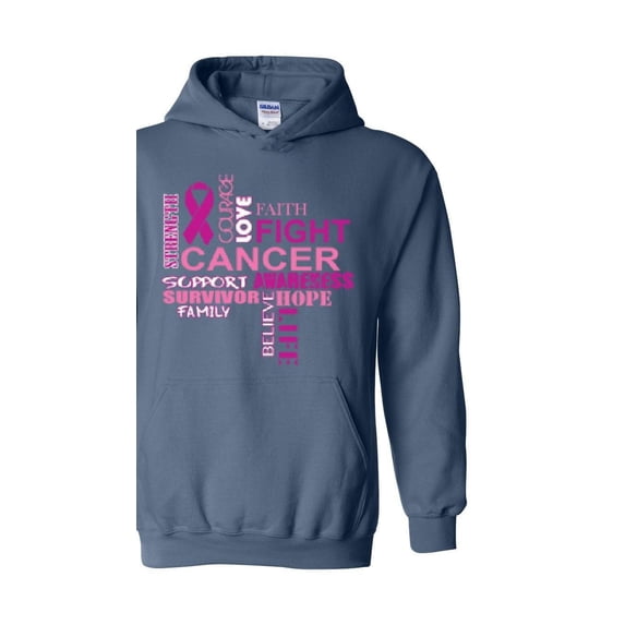 IWPF - Mens Plus Sweatshirts and Hoodies - Fight Breast Cancer