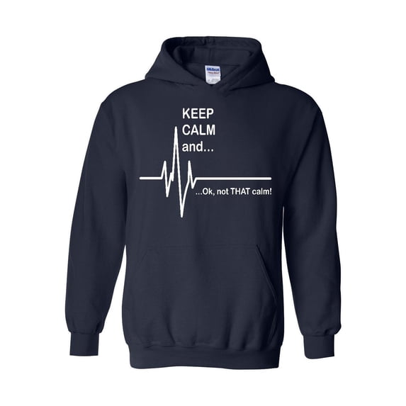 Mens Plus Sweatshirts and Hoodies - Keep Calm Ok Not That Calm
