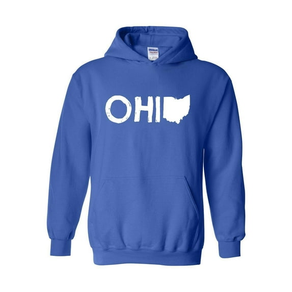 Mens Plus Sweatshirts and Hoodies - Ohio Map