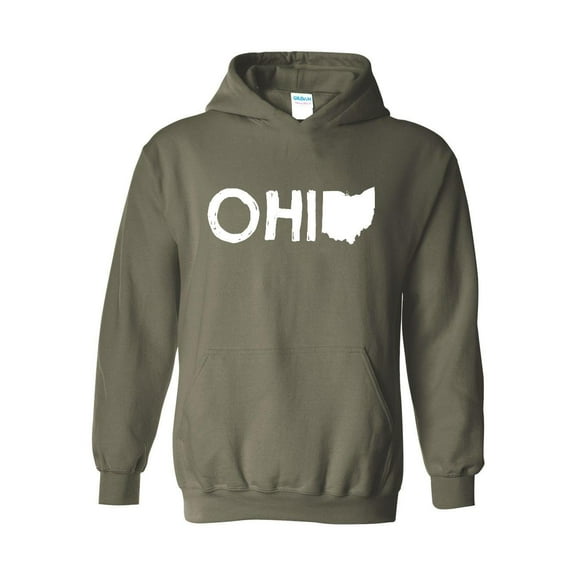Mens Plus Sweatshirts and Hoodies - Ohio Map