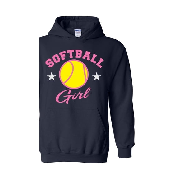 Mens Plus Sweatshirts and Hoodies - Softball Girl