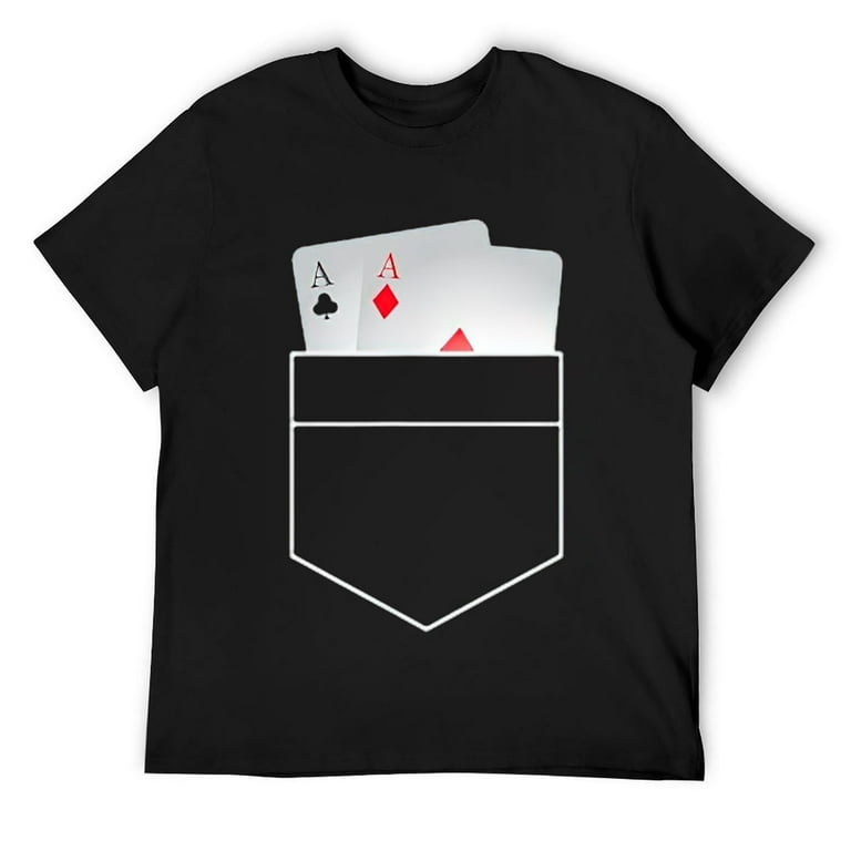 Ace Bicycle Cards T Shirt Mens Pocket Aces Cool Playing Cards Gift
