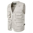 thumbnail image 1 of Mens Pocket Outdoor Loose Casual Vest Clothes, 1 of 5