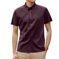 thumbnail image 1 of Mens Pocket Short Sleeve Summer Shirts Lapel Button Down 3d Printed Shirt Beach Shirts Lapel Tops Plus Size Holiday Floral Short Sleeve Shirt Summer Casual Tee Top, 1 of 5