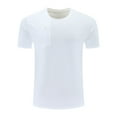 thumbnail image 1 of Mens Pocket T Shirts Mens Tall Shirts Mens Sport Shirts Casual Breathable Short Sleeve Stretch Soft Gym Athlete Tshirt Muscle Workout Training Tees with Pocket, 1 of 8