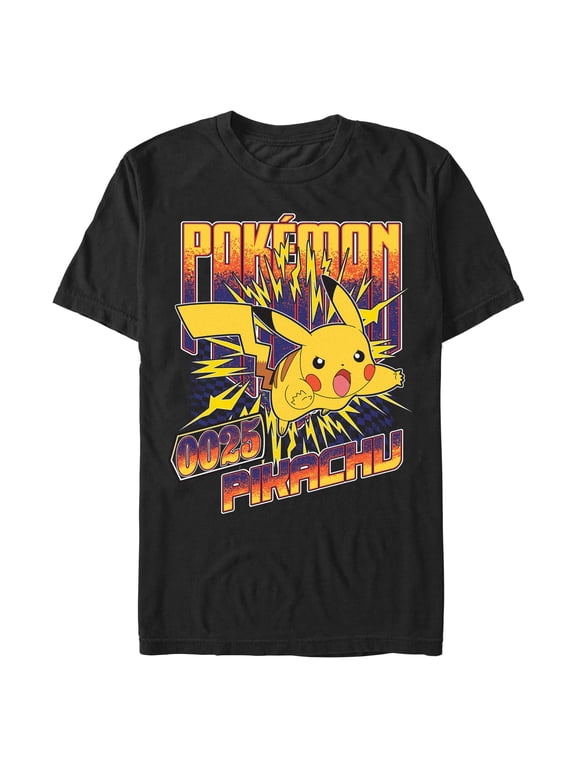Mens Pokemon Static Pikachu T Shirt