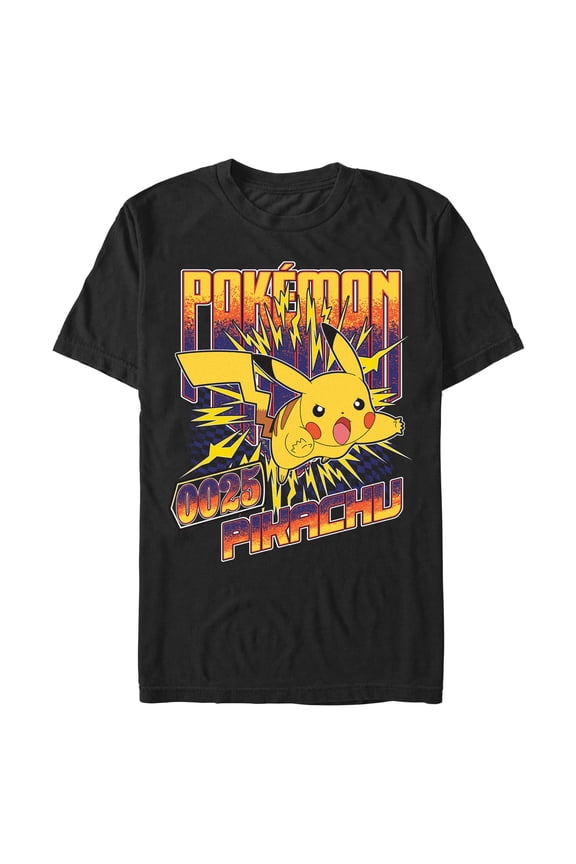 Mens Pokemon Static Pikachu T Shirt
