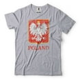 thumbnail image 1 of Mens Poland Patriotic Flag Shirt Poland Logo Shirt Polska Shirt Poland Coat Of Arms Shirt, 1 of 6