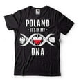 thumbnail image 1 of Mens Poland Shirt Polska T-Shirts Poland Patriotic Shirt Poland National Flag Tee Polish Gifts (X-Large Black), 1 of 6