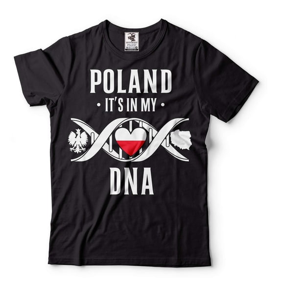 Mens Poland Shirt Polska T-Shirts Poland Patriotic Shirt Poland National Flag Tee Polish Gifts (X-Large Black)