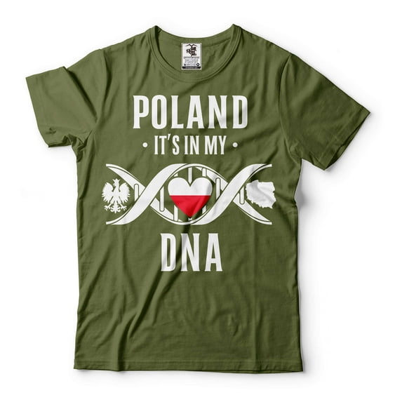 Mens Poland Shirt Polska T-Shirts Poland Patriotic Shirt Poland National Flag Tee Polish Gifts (XX-Large Military Green)