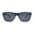 thumbnail image 1 of Mens Polarized Antiglare Rectangular Sport Horn Rim Agent Sunglasses Navy - Black, 1 of 4