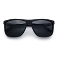 thumbnail image 1 of Mens Polarized Color Mirror Windbreaker Horn Rim Plastic Sunglasses All Black, 1 of 8