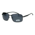 thumbnail image 1 of Mens Polarized Lens Aluminum Arm Metal Rim Light Weight Agent Sunglasses Gunmetal Black, 1 of 4