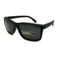 thumbnail image 1 of Mens Polarized Mod Minimal Rectangular Sport Plastic Sunglasses Matte Black Black, 1 of 4
