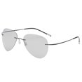 thumbnail image 1 of Mens Polarized Sunglasses, Frameless Alloy Driving Sunglasses with Anti-UVA/UVB Resin Lenses, Fashion Trend, 1 of 5