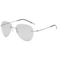 thumbnail image 1 of Mens Polarized Sunglasses, Frameless Alloy Driving Sunglasses with Anti-UVA/UVB Resin Lenses, Fashion Trend, 1 of 5