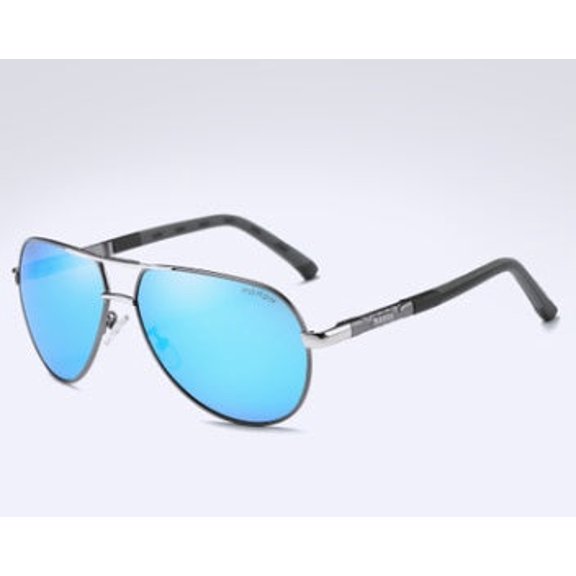 Mens Polarized Sunglasses Metal Frame with TAC Lenses for UV Protection Driving Fishing Outdoor Activities plus Stylish