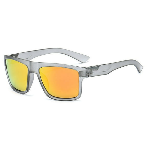 Mens Polarized Sunglasses Outdoor Sports Sunglasses for Cycling Driving Fishing Sunglasses with Black Frame and Gray