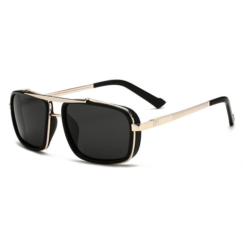 Mens Polarized TAC Oval Frame Sunglasses with Alloy PC Frame for Enhanced Durability and Style