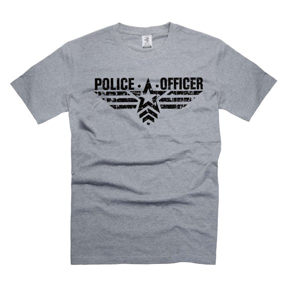 Mens Police T-shirt Police Officer Shirts Police Gift Ideas Police Birthday Christmas Shirts (3X-Large Grey)