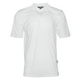 thumbnail image 1 of Mens Polo Button Shirt Short Sleeve Dry-Fit Sports Tennis Comfortable White L, 1 of 2