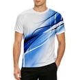 thumbnail image 1 of Mens Polo Graphic Print Short Sleeve Blend Modern Mens Undershirts,Blue,2XL, 1 of 4