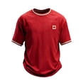 thumbnail image 1 of Mens Polo Print Short Sleeve Comfort Beach Vacation Clothes for Men,Red,M, 1 of 2