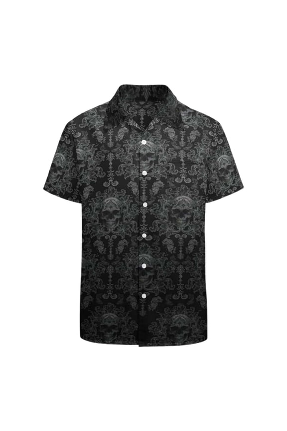 Mens Polo Shirt Full Graphic Print Performance Short Sleeve Summer Loose Fit Casual Dress Shirts for Men