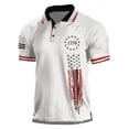 thumbnail image 1 of Mens Polo Shirts 4th Of July Golf Tees Casual Relaxed Fit 1776-2026 250th Anniversary Golf Polo Shirt, 1 of 2