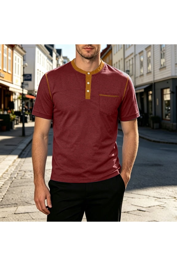 Mens Polo Shirts Casual Classic Fit Button Down Polo Tops Outdoor Activities Thin T-Shirt Mens Daily Wear Size XXXL