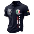 thumbnail image 1 of Mens Polo Shirts Casual Wear Loose Fit Button Detail Spring Summer Male Tops, 1 of 3