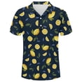 thumbnail image 1 of Mens Polo Shirts Golf Printed Shirt Short Sleeve Casual Knit Comfortable Breathable Collar Men's Shirts Yellow XXL, 1 of 2